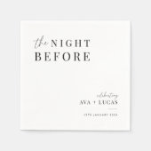 リハミニマルーサルの前の夜 スタンダードカクテルナプキン (正面)