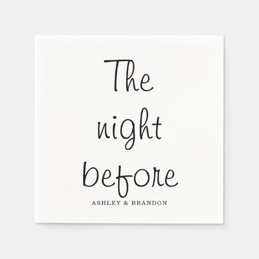 リハミニマルーサルの前の夜 スタンダードカクテルナプキン (正面)