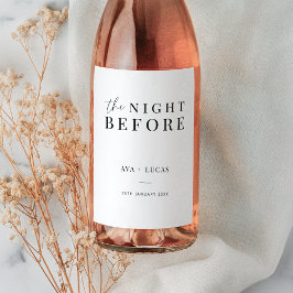 リハミニマルーサルの前の夜 ワインラベル