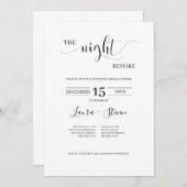 リハミニマルーサルの前の夜 招待状 (正面/裏面)