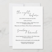 リハミニマルーサルディナー&サンデーブランチ 招待状 (正面)