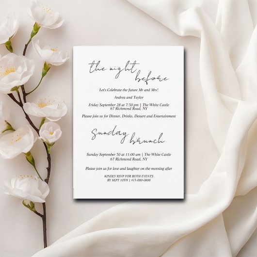 リハミニマルーサルディナー&サンデーブランチ 招待状