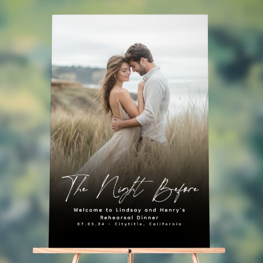 リハモダンサエレガントーサルディナー写真ウェルカムサイン アクリルサイン (ニュートラル)