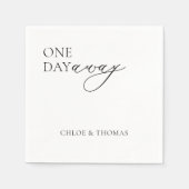 リハモダンサルディナー遠くにナプキン スタンダードカクテルナプキン (正面)