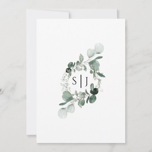 リハモダンサル前の緑の白い夜 招待状 (裏面)