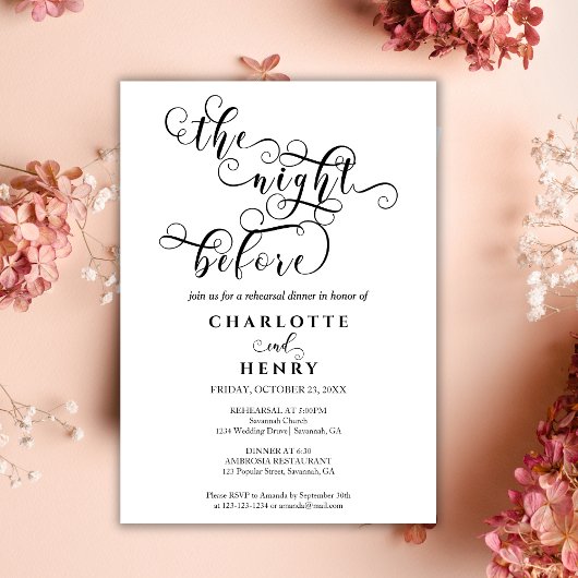 リハモダンーエレガントサル前の夜 招待状