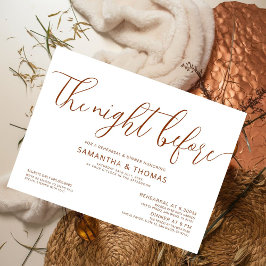 リハモダンーサルのディナーの前の夜 招待状