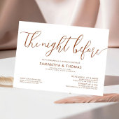 リハモダンーサルのディナーの前の夜 招待状