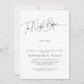 リハモダンーサルの前の夜の台本を書く 招待状 (正面)