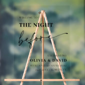 リハモダンーサルの前の夜の夕食看板 アクリルサイン (ニュートラル)