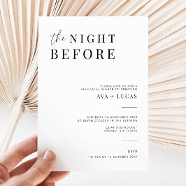 リハモダンーサルの前の夜 招待状