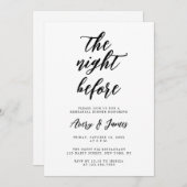 リハモダンーサルの前の夜 招待状 (正面/裏面)