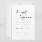 リハモダンーサルの前の夜 招待状 (正面)