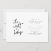 リハモダンーサルディナーの前の夜をシック 招待状 (正面)