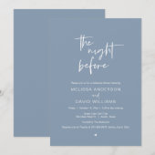 リハモダンーサルディナーパーティー、前の夜 招待状 (正面/裏面)