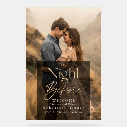 リハモダンーサルディナーフォトウェルカムサイン アクリルサイン (正面)