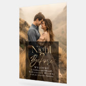 リハモダンーサルディナーフォトウェルカムサイン アクリルサイン (傾斜)