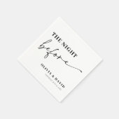 リハモダンーサルディナー前のミニマルな夜 スタンダードカクテルナプキン (角)