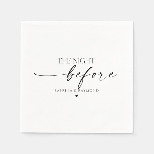 リハモダンーサルディナー前のミニマルな夜 スタンダードカクテルナプキン (正面)