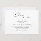 リハモダンーサルディナー前の手書き夜 招待状 (正面)