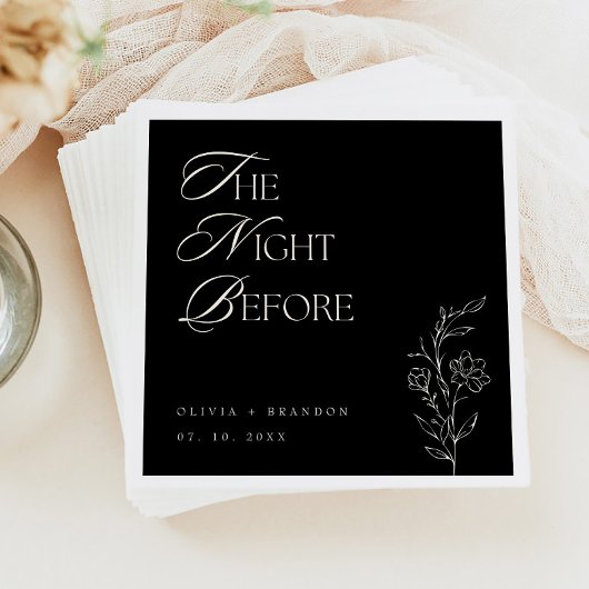 リハモダンーサルディナー前の暗い結婚夜 スタンダードランチョンナプキン