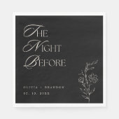 リハモダンーサルディナー前の暗い結婚夜 スタンダードランチョンナプキン (正面)