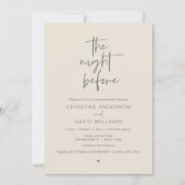 リハモダンーサルディナー、Invitatiの前の夜 招待状 (正面)