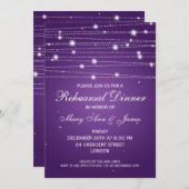 リハーエレガントサルディナーきらめくライン紫 招待状 (正面/裏面)