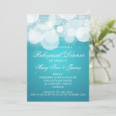 リハーエレガントサルディナーグロー&スパークルターコイズ 招待状 (スタンド正面)