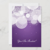 リハーエレガントサルディナーグロー&スパークルパープル 招待状 (裏面)