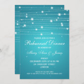 リハーエレガントサルディナーラきらめくインズターコイズ 招待状 (正面/裏面)