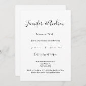 リハーエレガントサルディナー招待状 招待状 (正面/裏面)