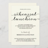 リハーエレガントサル昼食 招待状 (正面/裏面)