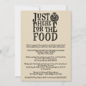 リハーサルおもしろいディナー招待状 招待状 (正面)