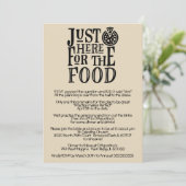 リハーサルおもしろいディナー招待状 招待状 (スタンド正面)