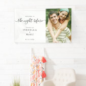 リハーサルのために写真を結婚持つ前の夜 横断幕 (インサイチュ)