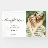 リハーサルのために写真を結婚持つ前の夜 横断幕 (横)