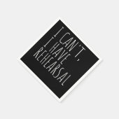 リハーサルのキャラクタードラマ演技 スタンダードカクテルナプキン (角)