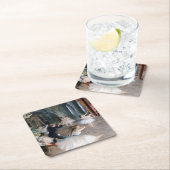 リハーサルのステージ、エドガー・デガ スクエアペーパーコースター (インサイチュ)