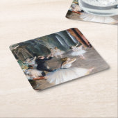 リハーサルのステージ、エドガー・デガ スクエアペーパーコースター (アングル)