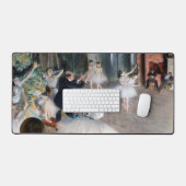 リハーサルのステージ、エドガー・デガ デスクマット (キーボード&マウス)