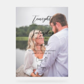 リハーサルのディナーサイン アクリルサイン (正面)