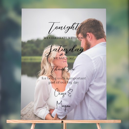 リハーサルのディナーサイン アクリルサイン (ニュートラル)