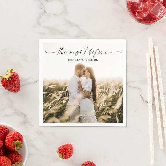 リハーサルのディナーナプキン前夜 スタンダードカクテルナプキン (インサイチュ)