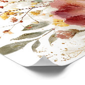 リハーサルのディナーローズと緑の歓迎 ポスター (角)