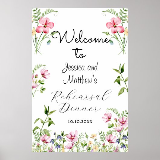 リハーサルのディナーワイルドフラワーへようこそ ポスター (正面)