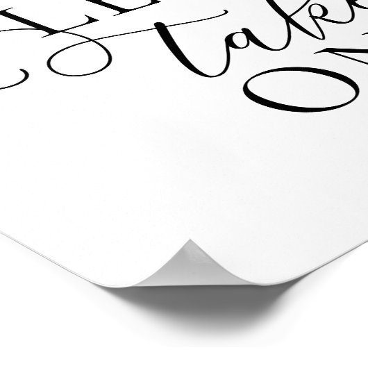 リハーサルのディナー結婚の好意を一つ取って下さい ポスター (角)