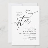 リハーサルのディナー結婚の後で幸せに 招待状 (正面)