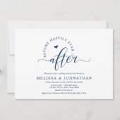 リハーサルのディナー結婚の後で幸せに 招待状 (正面)