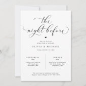 リハーサルのディナー結婚招待状 招待状 (正面)